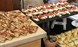 Catered appetizers
