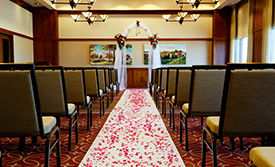 Wedding aisle at Fluno Center