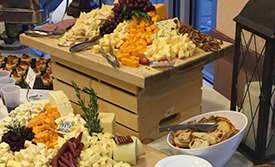 Catered cheese plates