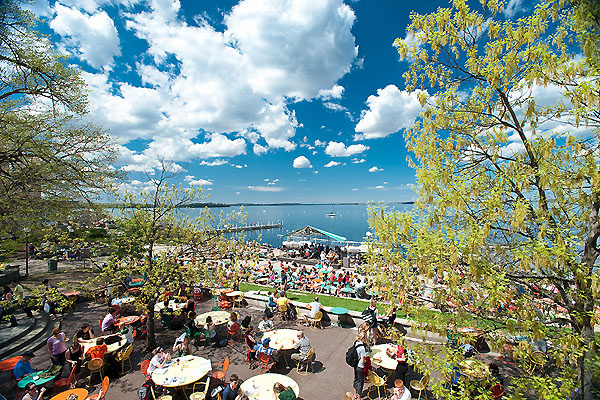 Memorial Union Terrace on a summer day