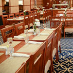 Long tables at Oros Dining Room
